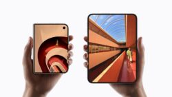 iPhone Duo в сложенном и раскрытом виде — официальное фото Apple