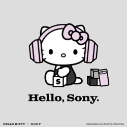 Официальная иллюстрация коллекции Sony × Hello Kitty